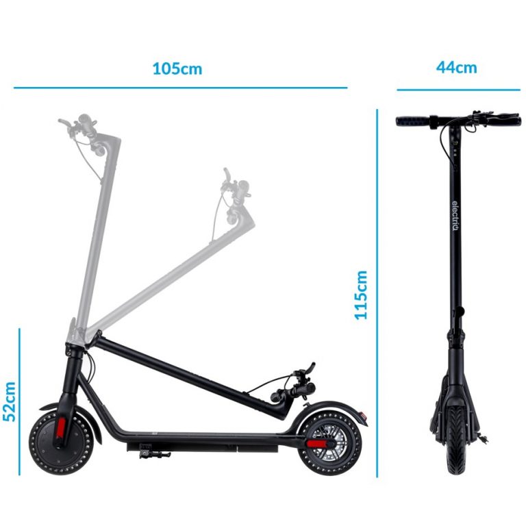 ElectriQ Active Electric Scooter Black - Scootzy Uk